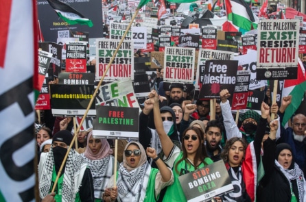 Người biểu tình ủng hộ Palestine ở DC gọi Israel là ‘nhà nước phân biệt chủng tộc’