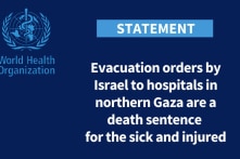 WHO: Lệnh sơ tán của Israel là bản án tử hình đối với bệnh nhân
