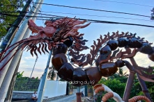 Cặp rồng lu độc lạ quảng bá lò gốm cổ tại Bình Dương