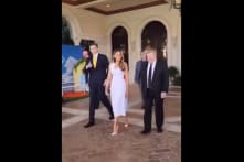 Con trai út nhà ông Trump gây chú ý khi dự sự kiện