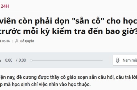 Cả xã hội cứ điên cuồng vì điểm