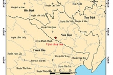 Động đất 3.4 độ richter ở Ninh Bình, người dân cảm nhận rõ rung lắc