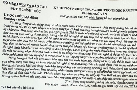 Nhà văn có thích khi được trích tác phẩm làm… đề thi?