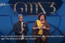 Ca sĩ Đài Loan khi nhận giải Giai điệu Vàng nhắc lại Thảm sát Thiên An Môn