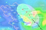 bao so 2 giat cap 13 cach quang ninh hai phong 170km co noi mua 300mm