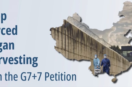 DAFOH thu thập chữ ký kêu gọi G7+7 hành động chống cưỡng bức thu hoạch tạng