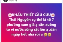 [VIDEO] TP. Thái Nguyên ngập mênh mông trong biển nước, nhiều người kêu cứu