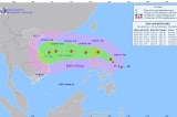 Bão Trà Mi tăng cấp khi vào biển Đông, miền Bắc trở lạnh, miền Trung và Nam bộ mưa lớn