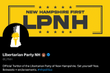 Đảng Tự do New Hampshire ủng hộ ông Trump