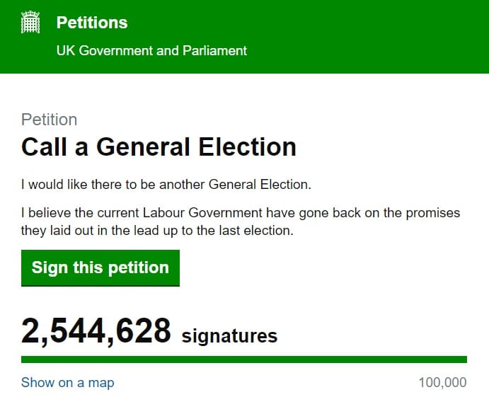 UK Petitions