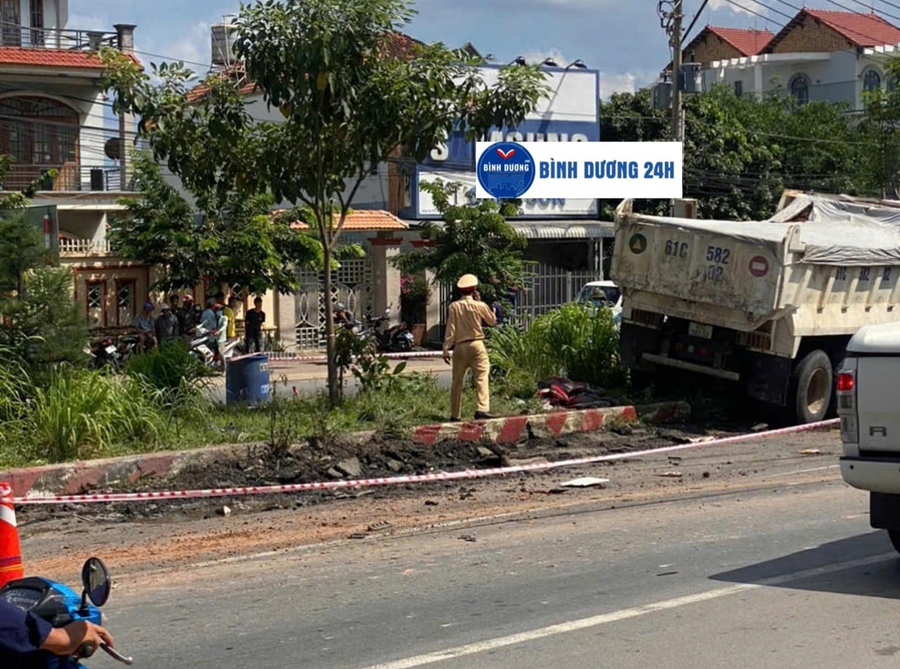 binh duong xe ben lao vao nhom nguoi cho den do mot nguoi tre tu vong 1