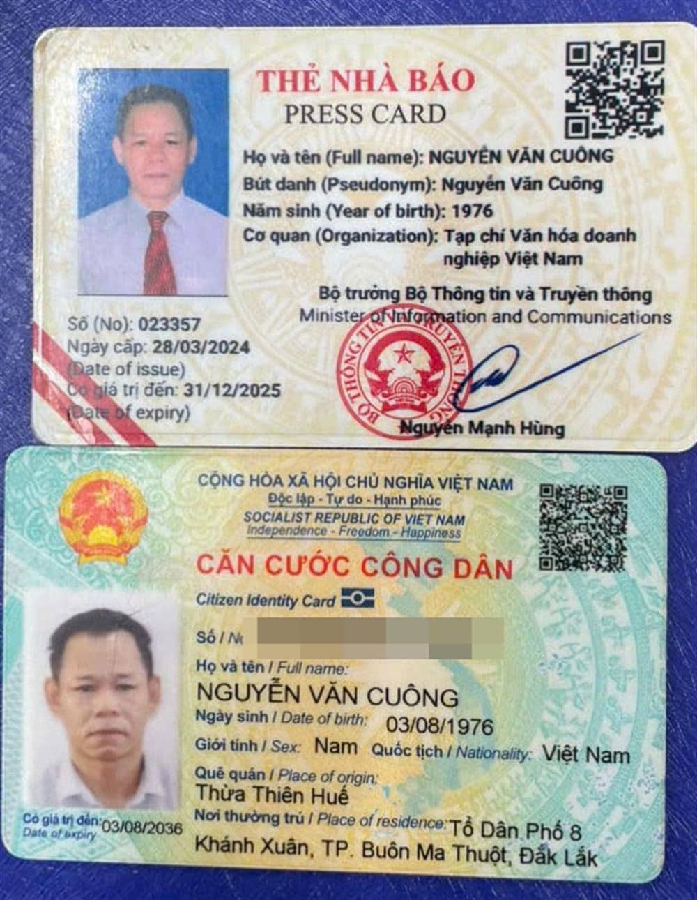 binh phuoc nguoi dan ong bi cao buoc loi dung danh nghia nha bao de cuong doat tai san1