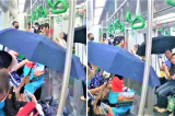 Khách đi tàu Cát Linh-Hà Đông phải che ô vì dột nước: Hà Nội Metro nói gì?