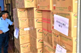 Long An: Phát hiện kho chứa 25 tấn sữa bột không rõ nguồn gốc