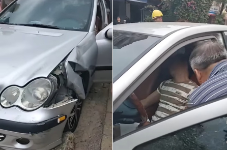 Lái xe Mescedes rồi dùng ma túy, người đàn ông sốc thuốc gây tai nạn liên hoàn