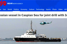 Nga và Iran tập trận chung trên biển Caspi