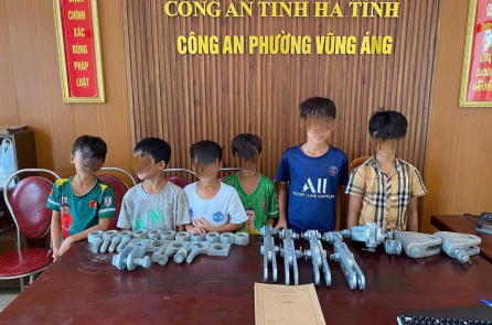 Nhóm học sinh lấy trộm thiết bị thi công Dự án Trạm biến áp 220kv Vũng Áng