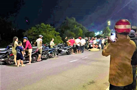 Cán bộ công an tử vong do bánh xe container văng trúng trên quốc lộ 19B