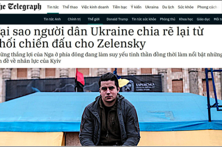 Telegraph: Tại sao Ukraine chia rẽ và dân không muốn chiến đấu cho Zelensky?