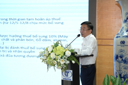 Chủ tịch Vinatex: Mức thuế của Việt Nam không có lợi thế so với nhiều đối thủ cạnh tranh trực tiếp tại Mỹ