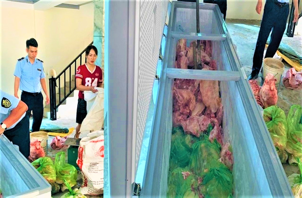 bon nguoi bi tam giu vi ban thit heo nhiem dich ta tai thanh hoa