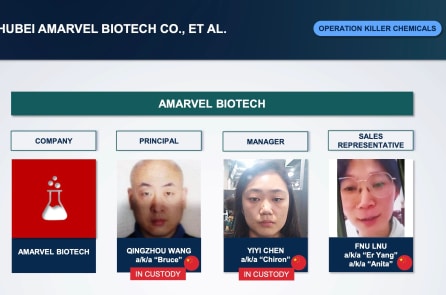 Mỹ tuyên án 15 năm tù nữ quản lý cấp cao người Hoa trong vụ fentanyl