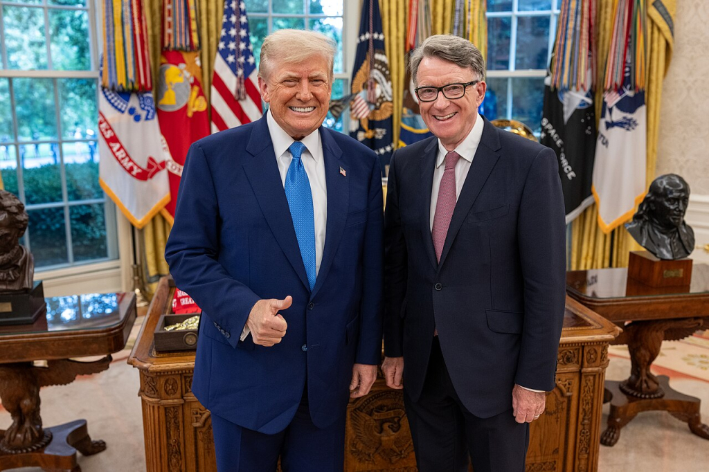 President Donald Trump participates in a credentialing ceremony with Ambassadors to the U.S. 54589120681