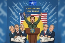 Ông Zelensky tuyên bố Ukraine muốn nhận 1 tỷ USD mỗi tháng