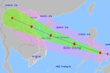 Bão Bualoi di chuyển nhanh, dự kiến đổ bộ miền Trung với sức mạnh lớn