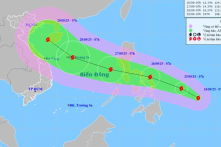 Bão Bualoi sắp vào Biển Đông, dự báo đạt cấp 11–12