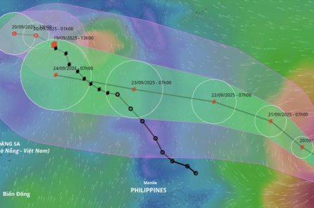 Bão Ragasa sẽ đạt cấp siêu bão khi vào Biển Đông