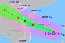 Bão số 10 Bualoi giật cấp 15 tiến nhanh vào Bắc Trung Bộ, có thể gây mưa 600mm