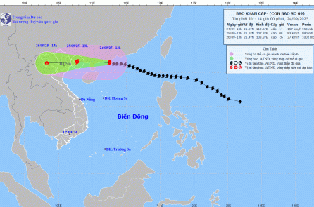 Bão Ragasa sẽ đổ vào Quảng Ninh, Hải Phòng vào rạng sáng, sức gió đủ giật tung mái tôn
