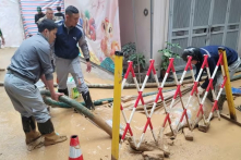 Dự án metro Nhổn – Ga Hà Nội: Sự cố bùn trào xuất hiện lần thứ 4