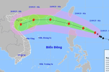 Hai kịch bản di chuyển của siêu bão Ragasa khi vào Biển Đông