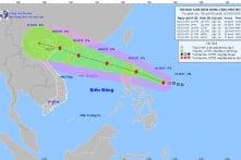 Áp thấp nhiệt đới đã mạnh lên thành bão, hướng về biển Đông