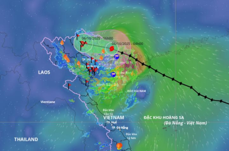 Bão Matmo suy yếu sau khi đổ bộ Quảng Tây, miền Bắc Việt Nam mưa lớn