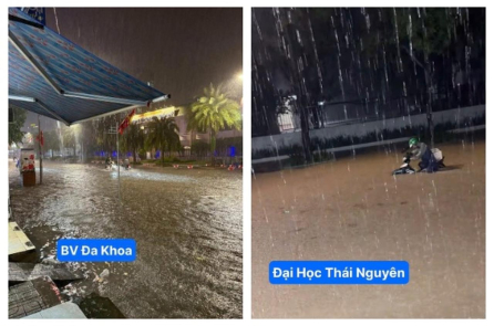 Thái Nguyên: Cảnh báo khẩn ngập lụt và sạt lở do mưa lớn từ hoàn lưu bão số 11