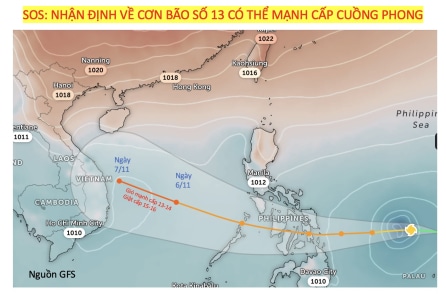 Bão Kalmeagi mạnh cấp cuồng phong, hướng về các tỉnh Trung Bộ