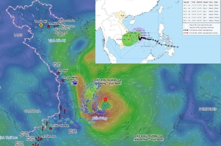 Bão số 15 được dự báo suy yếu dần trong 48 giờ tới