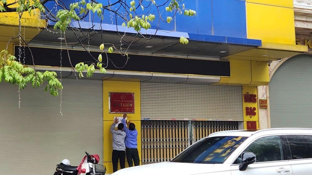 nhieu tiem vang noi tieng o thanh hoa dong cua sau khi cong an kiem tra kham