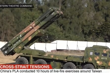 Trung Quốc bắn rocket xuống vùng biển ngoài khơi Đài Loan