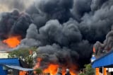 Cháy dữ dội tại nhà xưởng, nhà điều hành của công ty giày da ở Hải Phòng