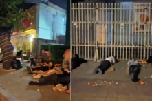 Nhiều người TQ chạy trốn khỏi khu lừa đảo ngủ bên ngoài ĐSQ Trung Quốc tại Campuchia