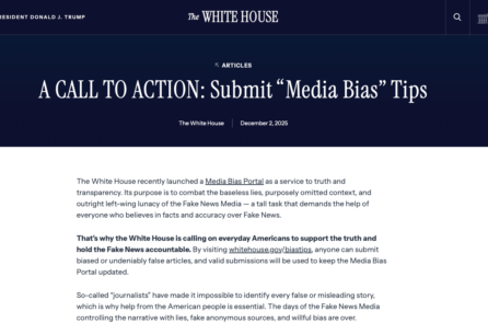 Nhà Trắng mở Cổng thông tin nêu tên hãng tin thiên lệch, bảo công chúng gửi báo cáo