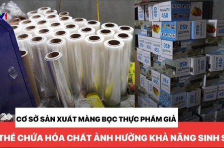 Hà Nội: Hàng trăm cuộn màng bọc thực phẩm giả bị phát hiện