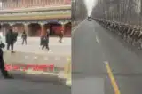 Video an ninh bất thường ở Bắc Kinh: Quân đội và xe quân sự xuất hiện ở Hà Bắc