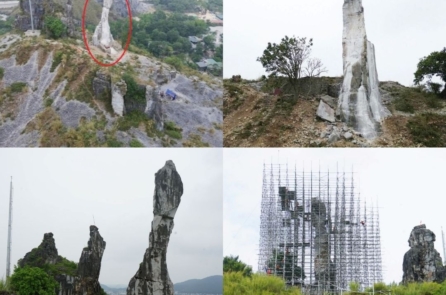 Sau gia cố 17 tỷ đồng, hòn Vọng Phu mất vẻ rêu phong: Thanh Hóa yêu cầu rà soát