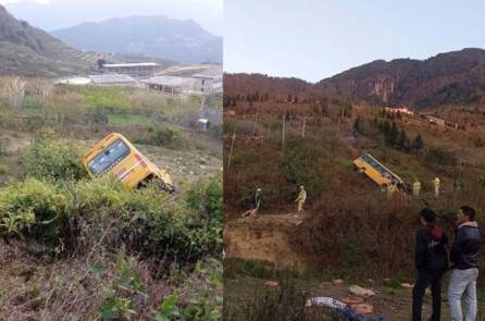 Xe khách mất phanh lao xuống sườn đồi ở Sa Pa: 20 người bị thương