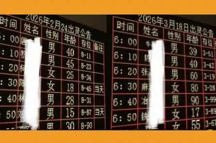 Danh sách từ nhà tang lễ ở Trung Quốc lan truyền trên mạng, nhiều người trẻ tử vong